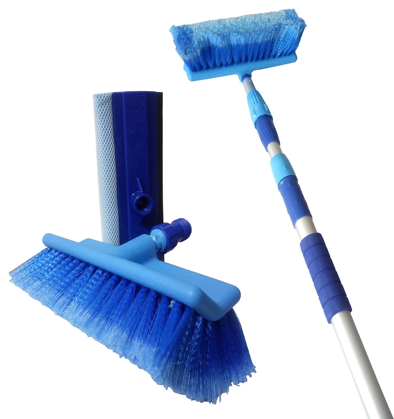 3M 9FT HEAVY DUTY TELESCOPIC WATER FED WINDOW CAR VAN WASH BRUSH SQUEEGEE