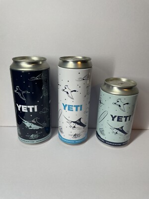 Three Yeti Cans Empty
