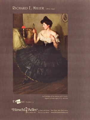 RICHARD E. MILLER Art Gallery Exhibit ~ La Crinoline ~ VINTAGE PRINT AD ~ 2010