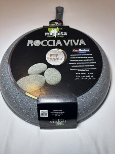 Mopita Roccia viva 12" (32 cm) Frying Pan, Made in Italy PFOA Free New Gray - Picture 4 of 4