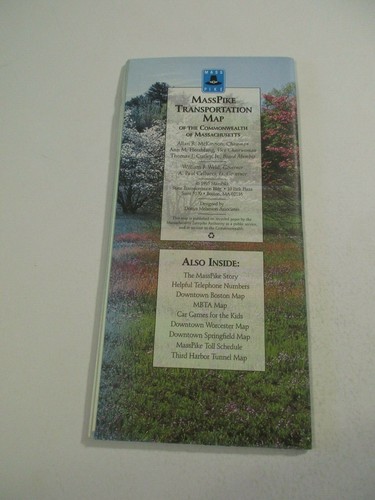 1995 Massachusetts State Highway Travel Road Map-Box 3 - 第 2/12 張圖片