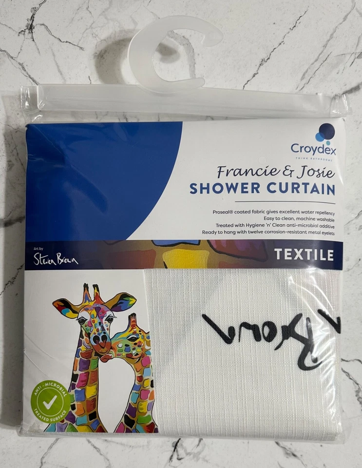Cortina de ducha Croydex Francie & Josie - Artista Steven Brown - AF304122H Foto 3 de 4