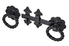 Fleur De Lys Heavy Duty Antique Iron Ring Gate Latch - 210mm / 8"