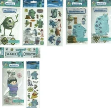 DISNEY Monsters Inc Sully Mike Boo Scarers Strip Dimensional Flat PICK Stickers