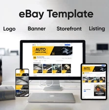Custom 2025 eBay Storefront HTML listing template design
