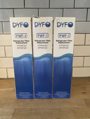 Lot of 3 DYF PWF -1 Refrigerator Replacement Filter New Sealed