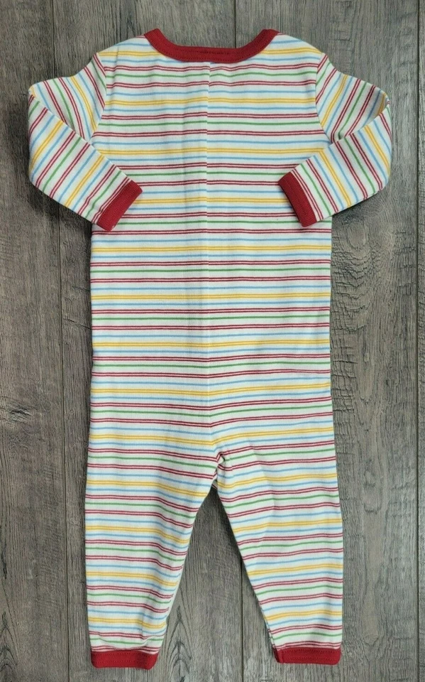 男宝宝全新 Gymboree 复古 3-6 个月 2001 年 Safari Pj's Gymmies  — 第 3/3 张图片