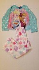 Disney Frozen ELSA ANNA OLAF Shirt Pants Set PJ's Pajamas Sleepwear 2pc Size 4 5