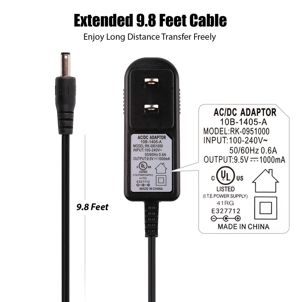 Casio 5 Alimentatore AC Per Tastiera Casio WK-220 WK-225 WK-240 - 9.5V 1A, Adattatore Sostitutivo UpBright Aeg Tassellatore - Foto 10