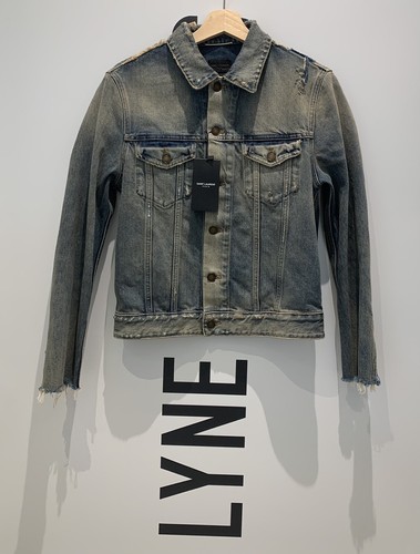 Saint Laurent Washed Blue Distressed 