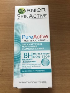 garnier pure active matte control moisturiser