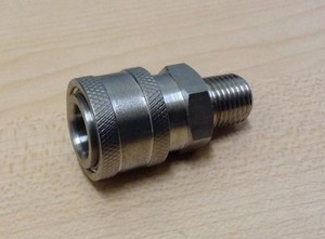 Legacy 1/4" NPT x 1/4" Male Quick Connect Plug Stainless Steel Pressure Washer Legacy 1/4" NPT x 1/4" Male Quick Connect Plug Stainless Steel Pressure Washer