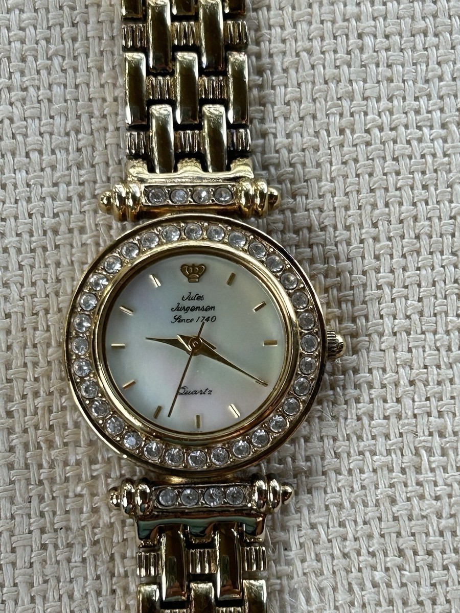 Jules Jurgensen Crystal Women\'s Watch Jules Jurgensen 14K Yellow Gold Solid Ladies Quartz Diamond  main image 3