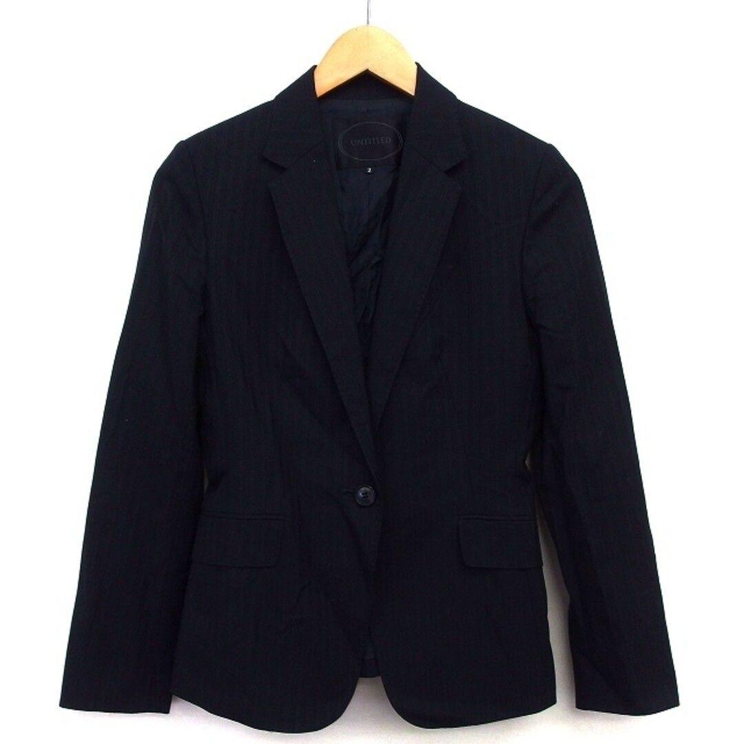 Untitled Tailor Jacket Single Stripe Pattern Wool Hair 2 Untitled Tailor Jacket Single Stripe Pattern Wool Hair 2