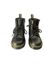 Kids Dr. Martens Boots Doc UK Sz 10, US 11 Black Combat Boots Laces/zipper