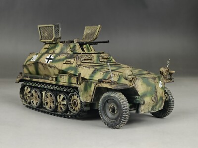 1/35 Built WWII German Sd.Kfz 250/9 Recon Half Track 2nd SS