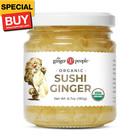 Organic Pickled Sushi Ginger, No Artificial Ingredients, 6.7 oz (Pack of 1)