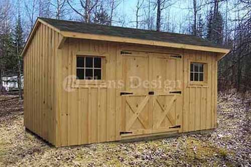 8 X 14 Utility Garden Saltbox Roof Style Shed Plans 70814 For Sale