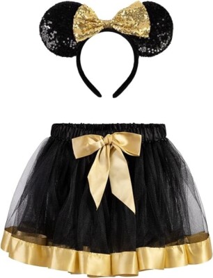 Tutu/Ballet Skirt - 2 pcs - Black/Gold Mouse Ears (2-5 Y) MSRP - $ 20.00 USD