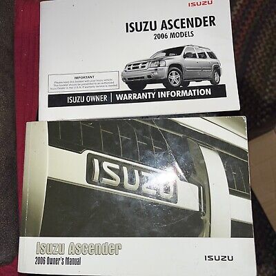 2006 Isuzu Ascender MANUAL BOOK ALL MODELS & TRIMS | eBay