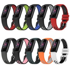 For Fitbit Luxe Sport Silicone Watch Band Strap Soft Breathable Wristband
