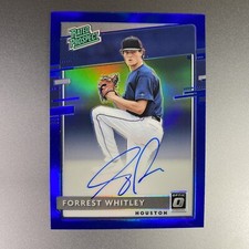2020 Donruss Optic Rated Prospects Signatures Blue Forrest Whitley Auto /50