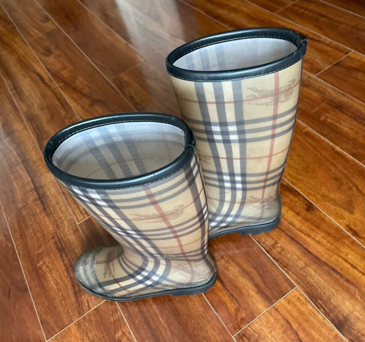 Burberry チェック柄 長靴 UK 5 Burberry チェック柄 長靴 UK 5