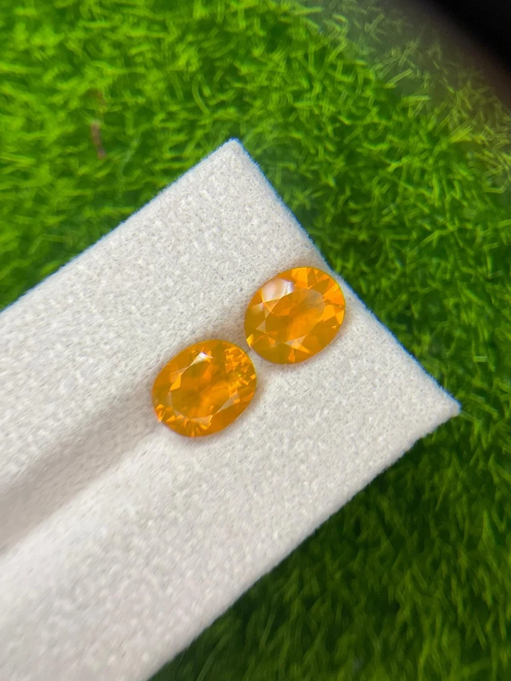 3.36ct natural top quality mexican fire opal loose gemstone - Photo 2/3