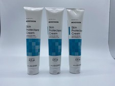 3x McKesson Skin Protectant Cream Zinc Oxide Moisture Barrier Protection - 6 oz