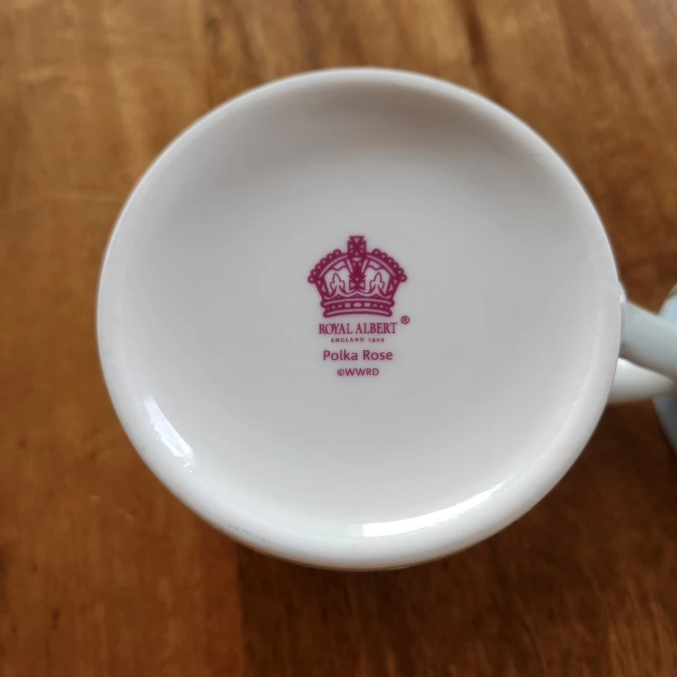 Royal Albert Polka Dot Rose,  Blue & Green Mugs - image 4 of 4