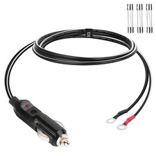 Heavy-Duty 14AWG 20A Male Plug Cigarette Lighter Adapter Power Supply Cord with