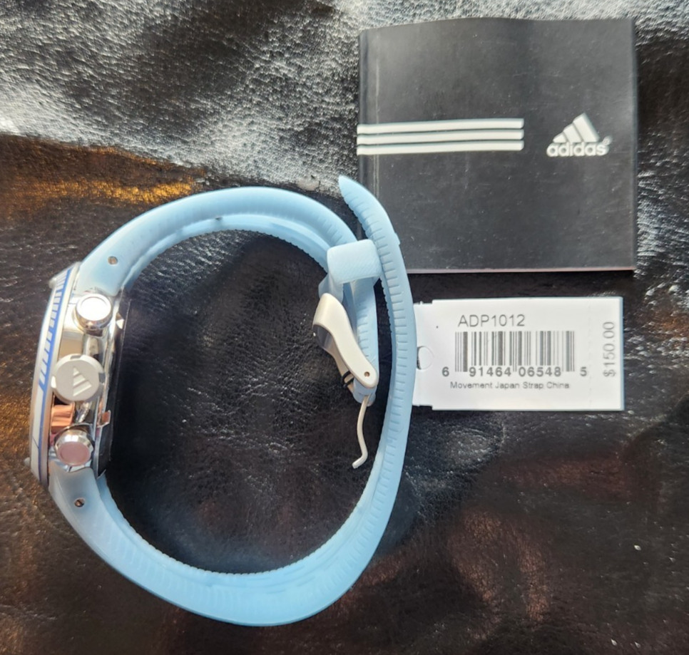 ADIDAS Adi-Star-Pro Chronograph Date Men’s 42mm Quartz Watch SS WR 200M - New