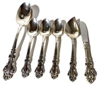 Reed Barton Sterling Silver SPANISH BAROQUE Lot of 6 = 242 grams + knife