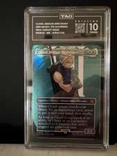 Cloud, Midgar Mercenary (Borderless) (Surge Foil) TAG Pristine 10 (991)