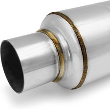 3 Inch Inletoutlet Resonator Exhaust Muffler Performance Stainless Polished 3 Inch Inletoutlet Resonator Exhaust Muffler Performance Stainless Polished