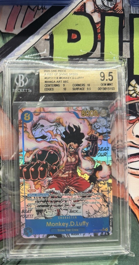 Monkey.D.Luffy (118) (Manga) OP11-118 A Fist of Divine Speed Foil