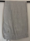 Banana Republic Light Gray Linen-Blend Glen Plaid Suit Trouser Pant 33W 30L — photo 4