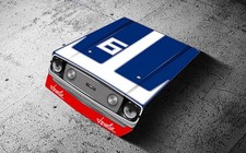 Wow Curved 1971 Amc Javelin Trans Am Series 6 Hood Front View Style Sign