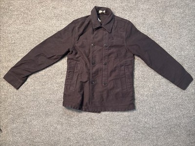 Lafaurie 1991 Men s Small Dali Peacoat Double-Breasted navy Canvas Coat
