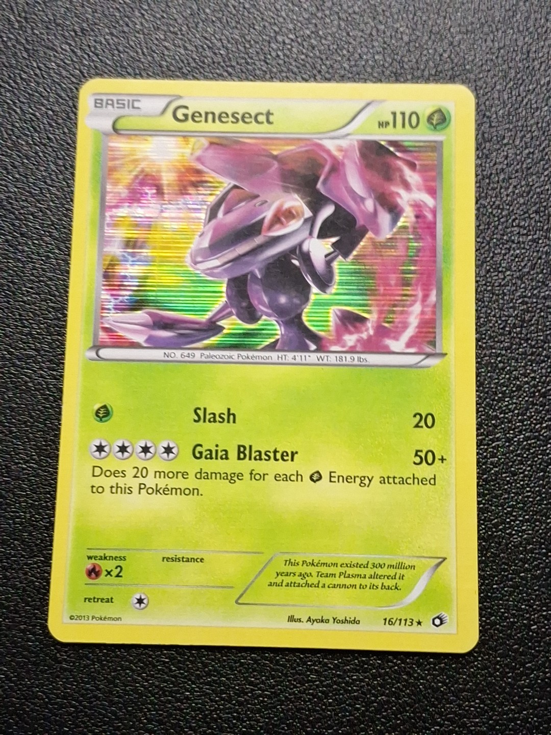 Pokemon TCG - Genesect - 16/113 - Legendary Treasures - LP Holo Rare (2012)