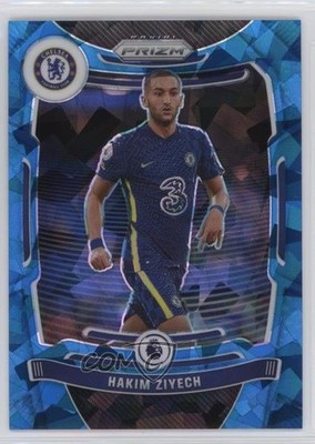 2021-22 Panini Prizm Premier League Blue Ice Prizm 63/75 Hakim Ziyech #246 14tf