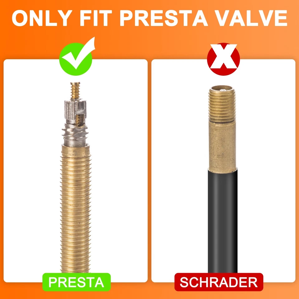 6pcs Bike Valve Caps Aluminum Bike Valves Stem Caps Dust Caps for MTB Road, Grey - Image 4 of 4