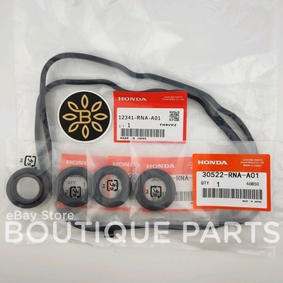 Original OEM for Honda GASKET COMBO Valve Cover + Coil Plug Seals 12341-RNA-A01
