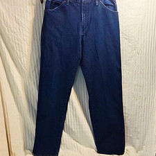 Dickies Men s Blue Dark Wash Denim Jeans Straight Regular Fit 5-Pocket 36 X 32