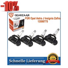 TPMS Sensor Ersatz für Opel Astra J Insignia Zafira C 4 Stück TPMS 433MHZ RDKS