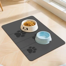 Pet Feeding Mats-Absorbent Dog Mat for Food and Water Bowl, Dog Accessories Pet 