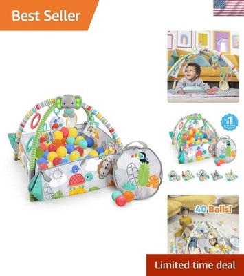 5-in-1 Your Way Ball Play: Jumbo Play Mat to Ball Pit for Infants and Toddlers
