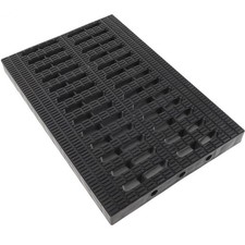 Drain Cover Black Plastic Grid Weather-Resistant Outdoor Drainage Systems