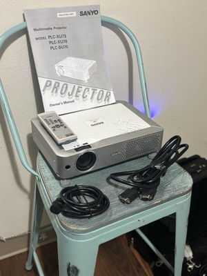 Sanyo Multimedia Projector Model PLC-XU73 W/ Case