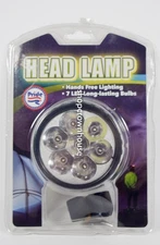 PRIDE Head Lamp 7 LED Long-Lasting Bulbs Hands Free Lighting